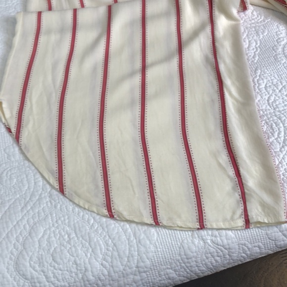 O'Neill Women's SINCERELY STRIPE TIE FRONT JUMPSUIT IN WINTER WHITE Size L - Picture 15 of 16